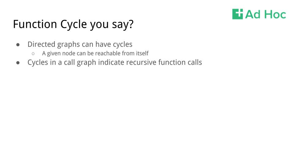 Slide 13 from the presentation, titled “Function Cycle You Say?”