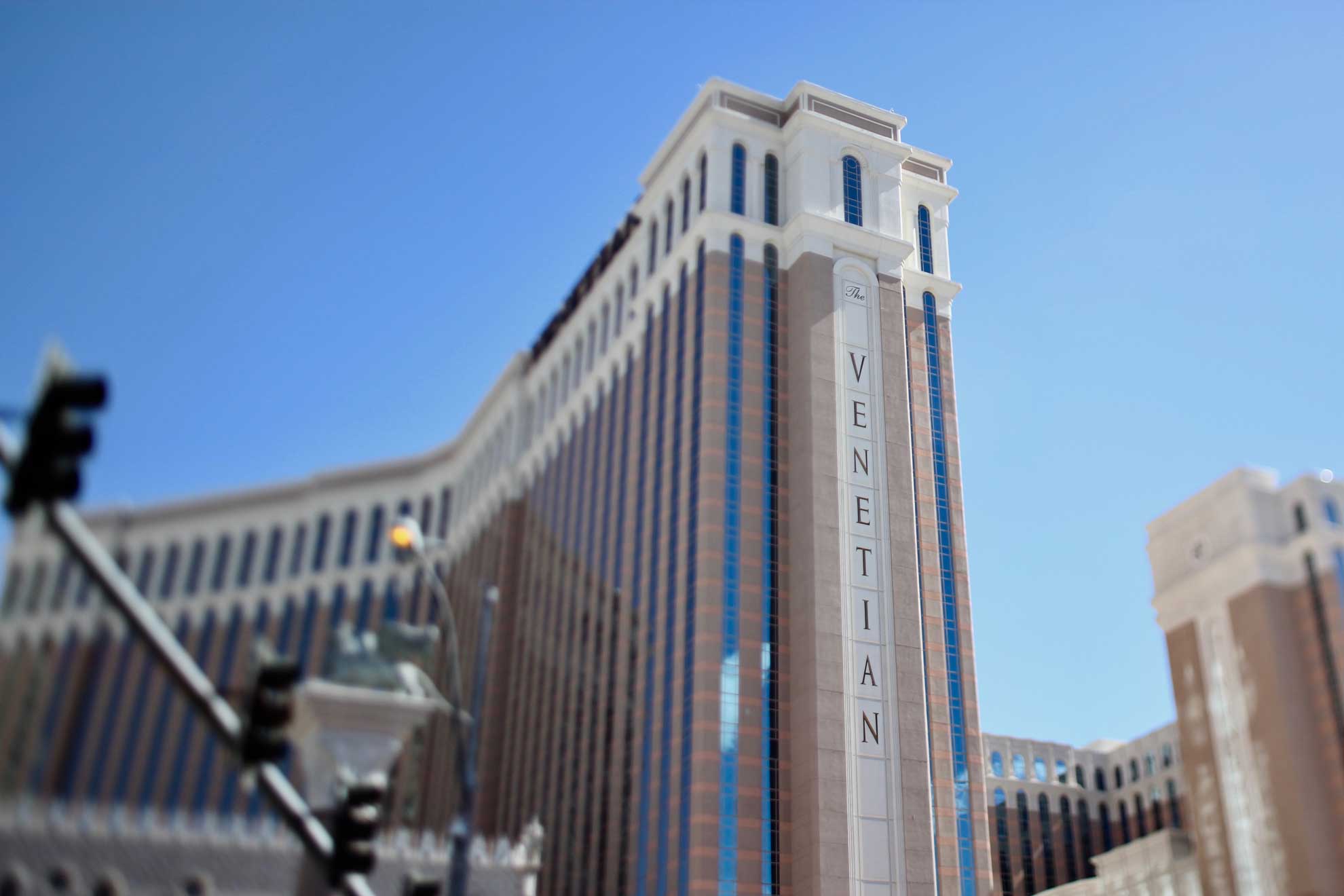 Photo of the exterior of the Venetian Hotel in Las Vegas, Nevada, March 2018